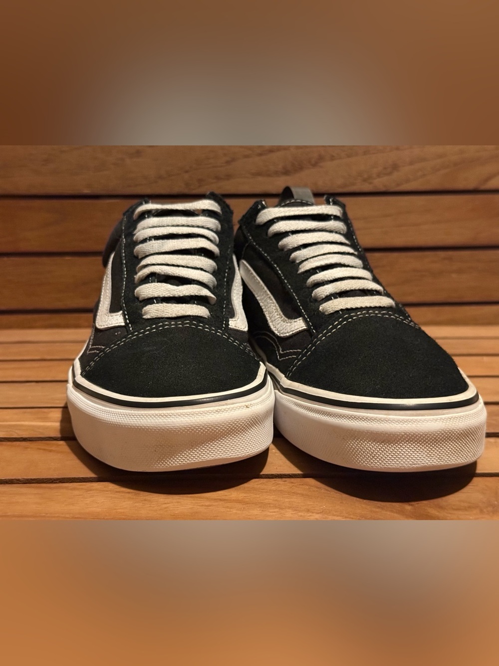 Vans Black Low-Top Sneakers with White Side Stripe M8.5 W10 - Picture 4 of 7
